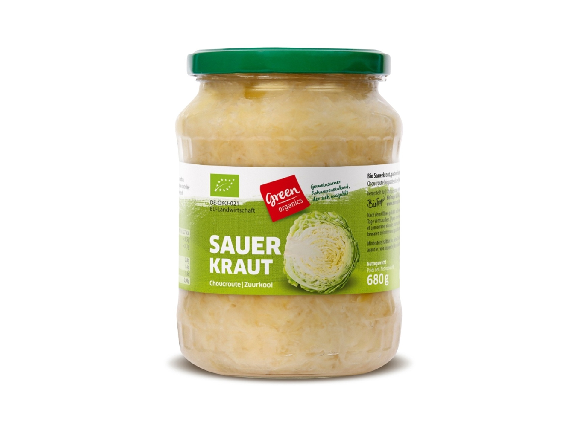 Chucrute green bio 680g