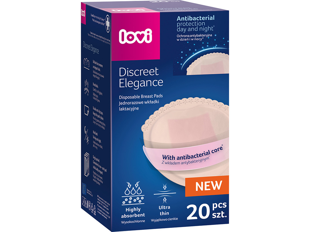 Discos amamentação lovi bege 20 un