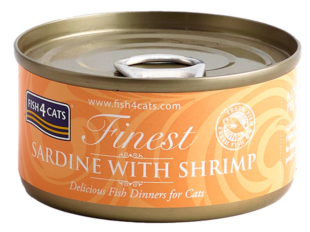 Comida Húmida Gato Fish4cats Sardinha/camarão 70g
