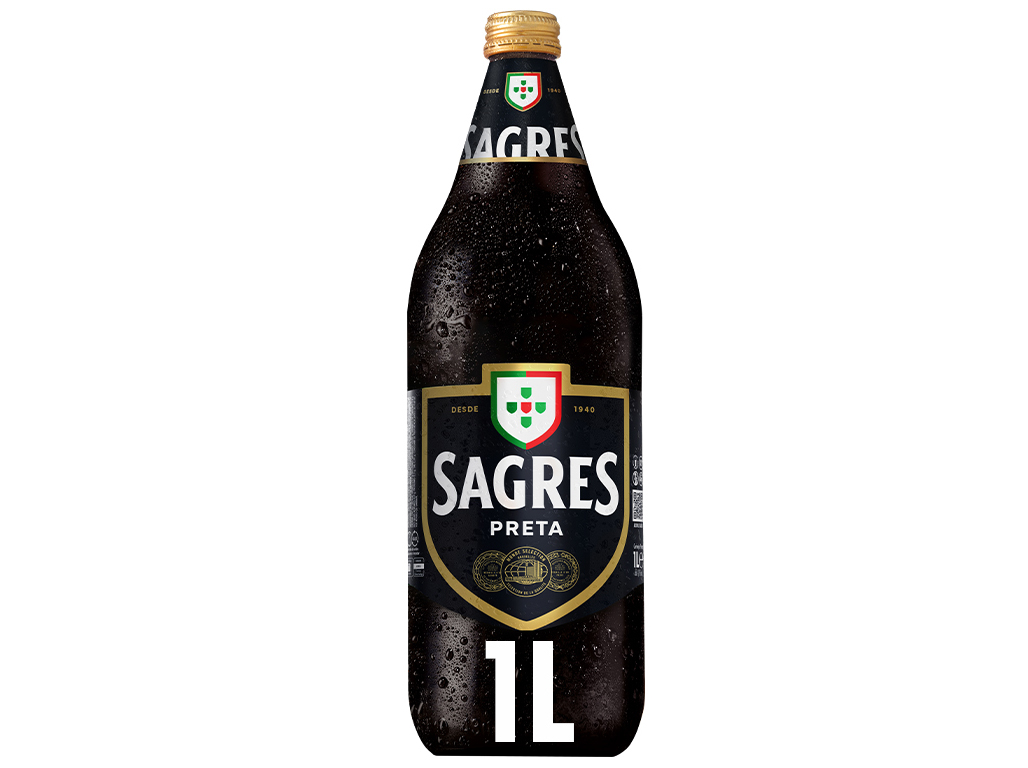 Cerveja Preta Sagres 1l Sagres
