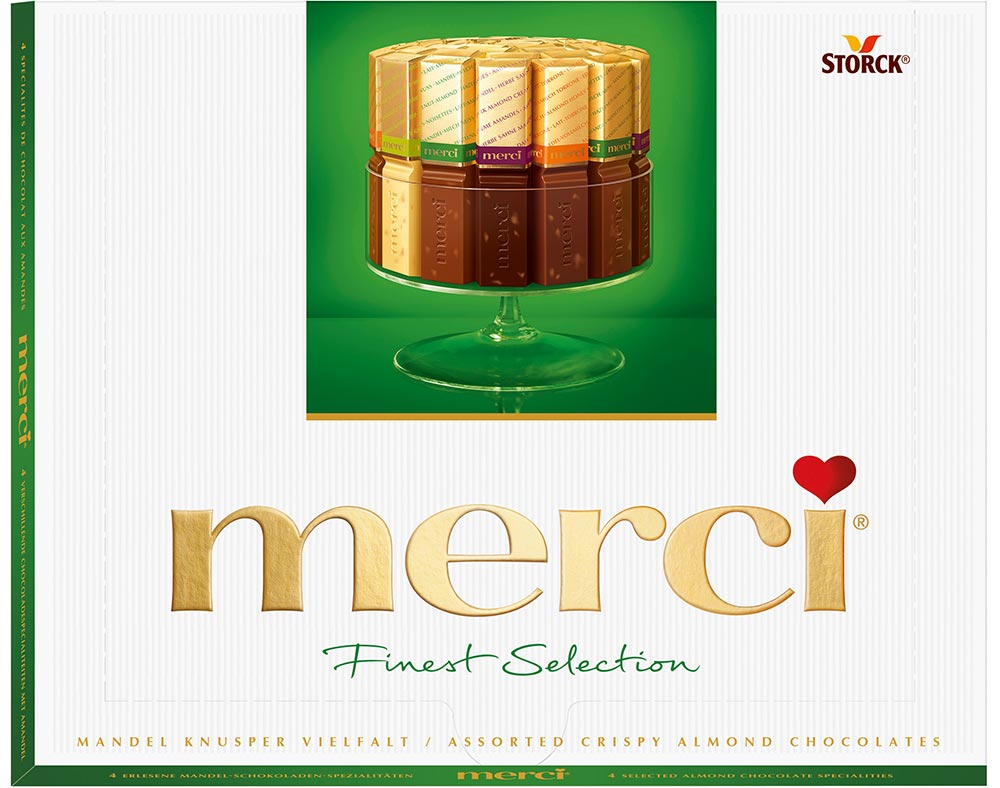 Chocolate Merci Crisp Almonds 250g