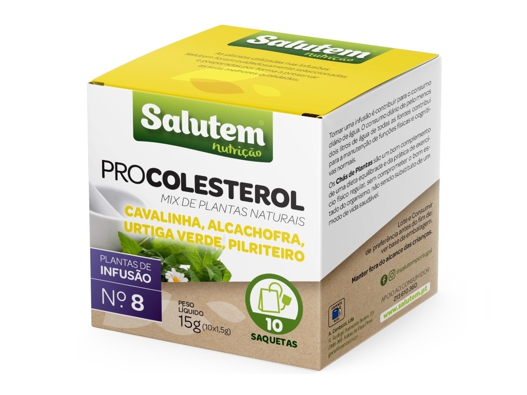 Chá Salutem Infusão Nº8 Colesterol 10 Saquetas Salutem