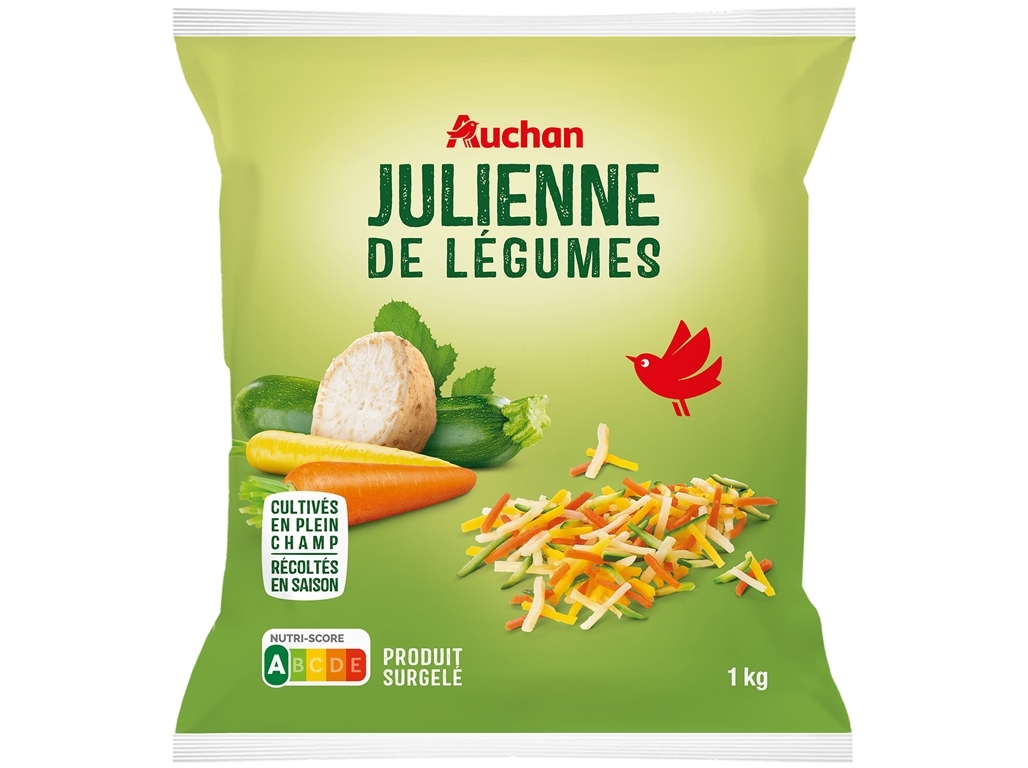 Juliana de legumes auchan ultracongelada 1kg