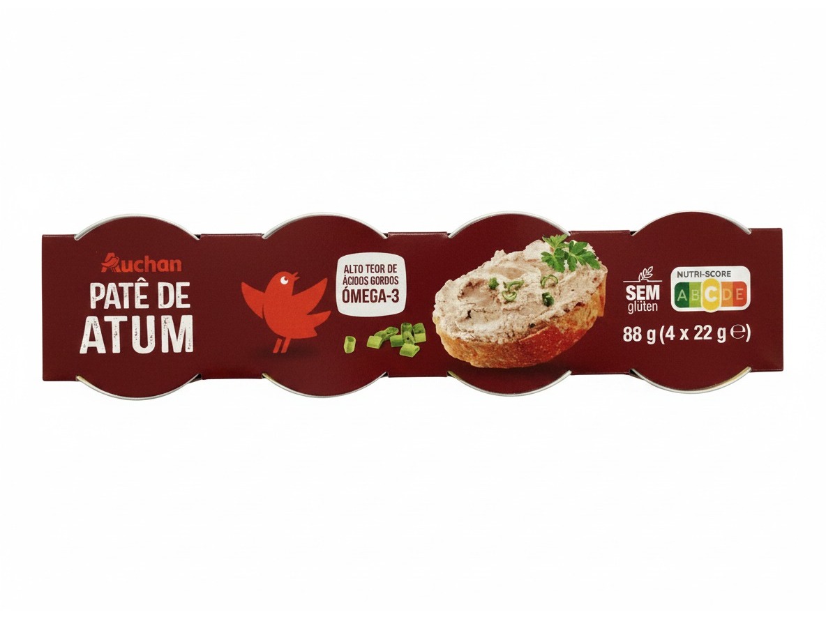 PATÉ DE ATUM AUCHAN 4*22G