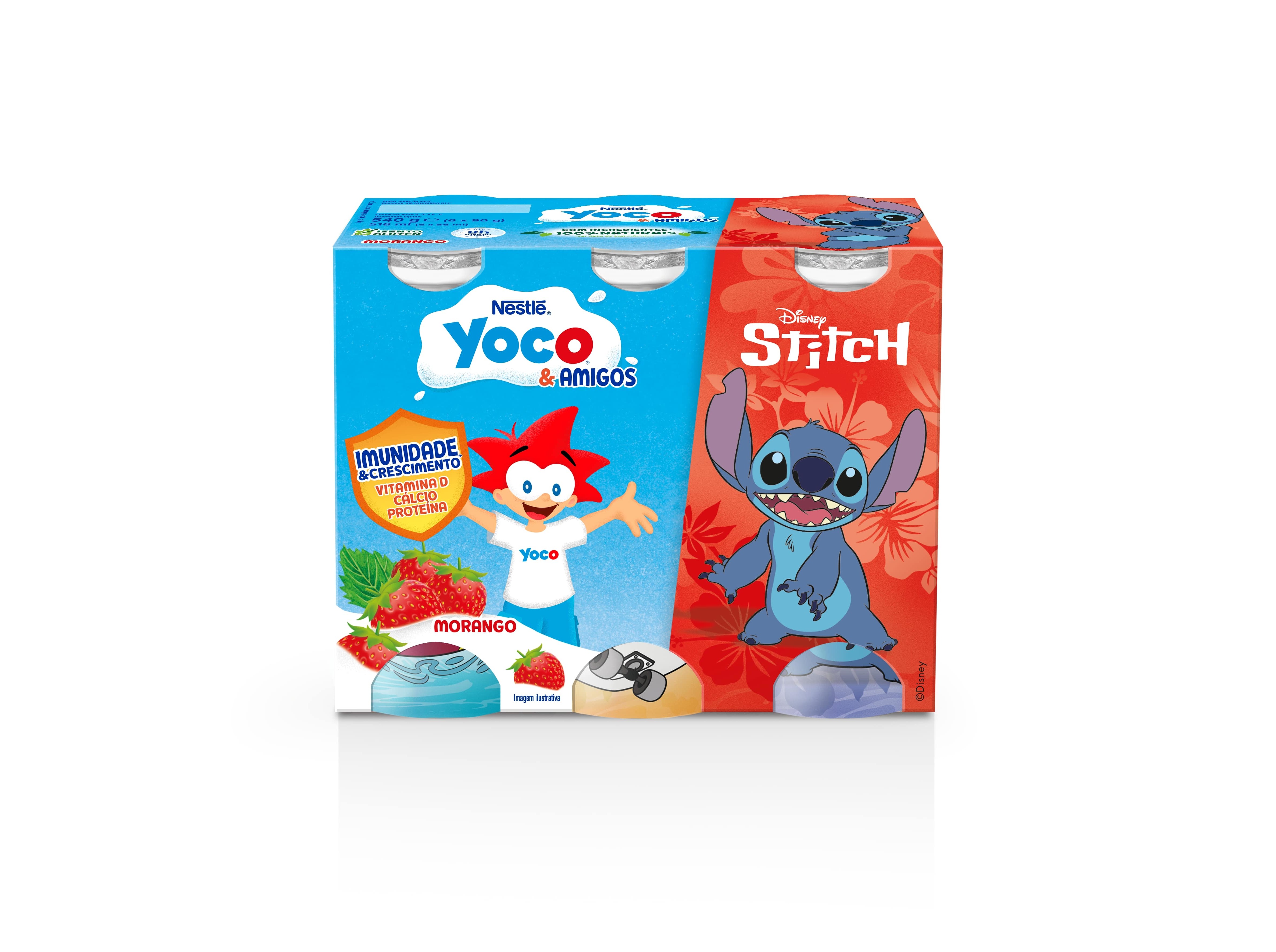 Iogurte yoco lãquido morango 6x90g