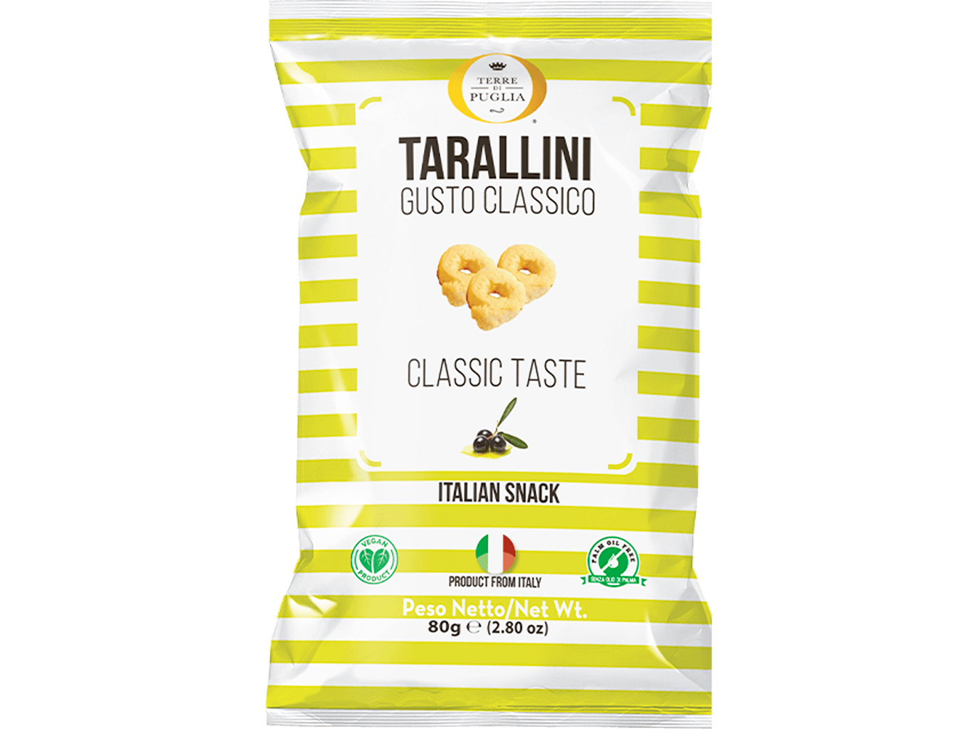 Tarallini Terre Di Puglia Classico 80g Terre Di Puglia