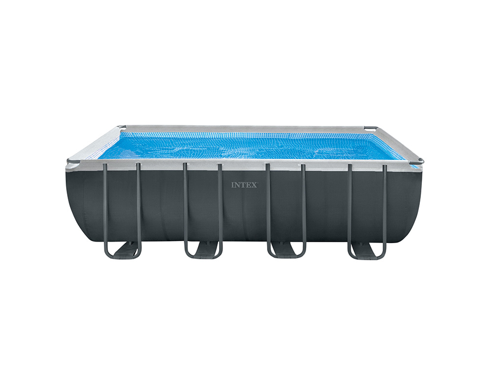 Piscina rectangular intex com bomba e acessórios 549x274x132cm