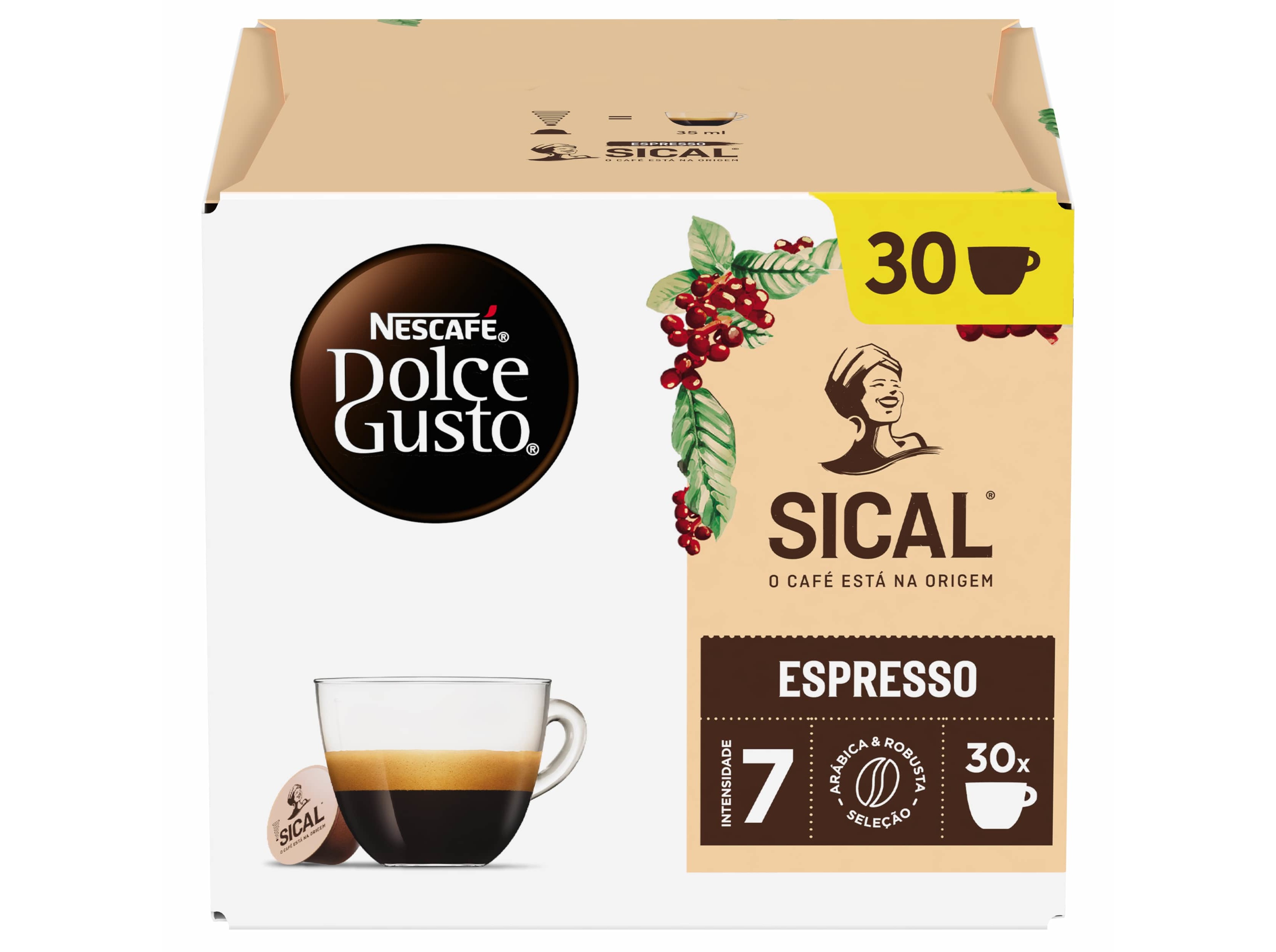 Cápsulas dolce gusto sical 30 un