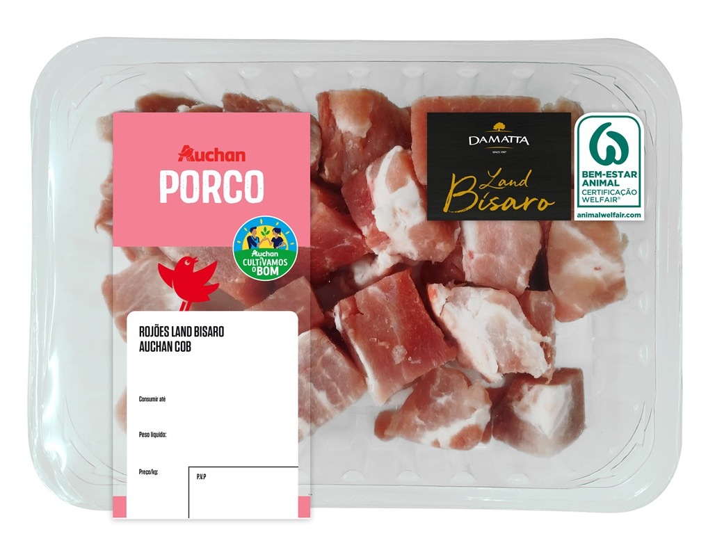 Rojões de porco land bisaro auchan cultivamos o bom kg