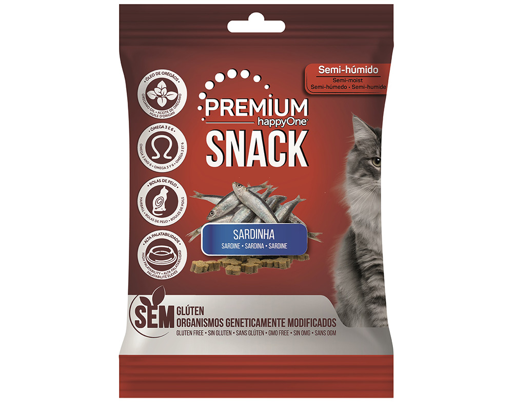 Snack Para Gato Happyone Premium Com Sardinha 50g