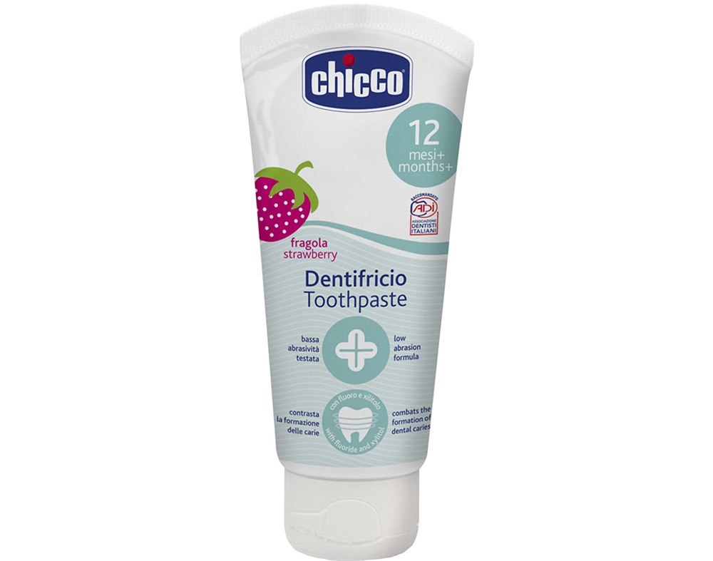 Pasta chicco dentes morango 12m+ 50ml