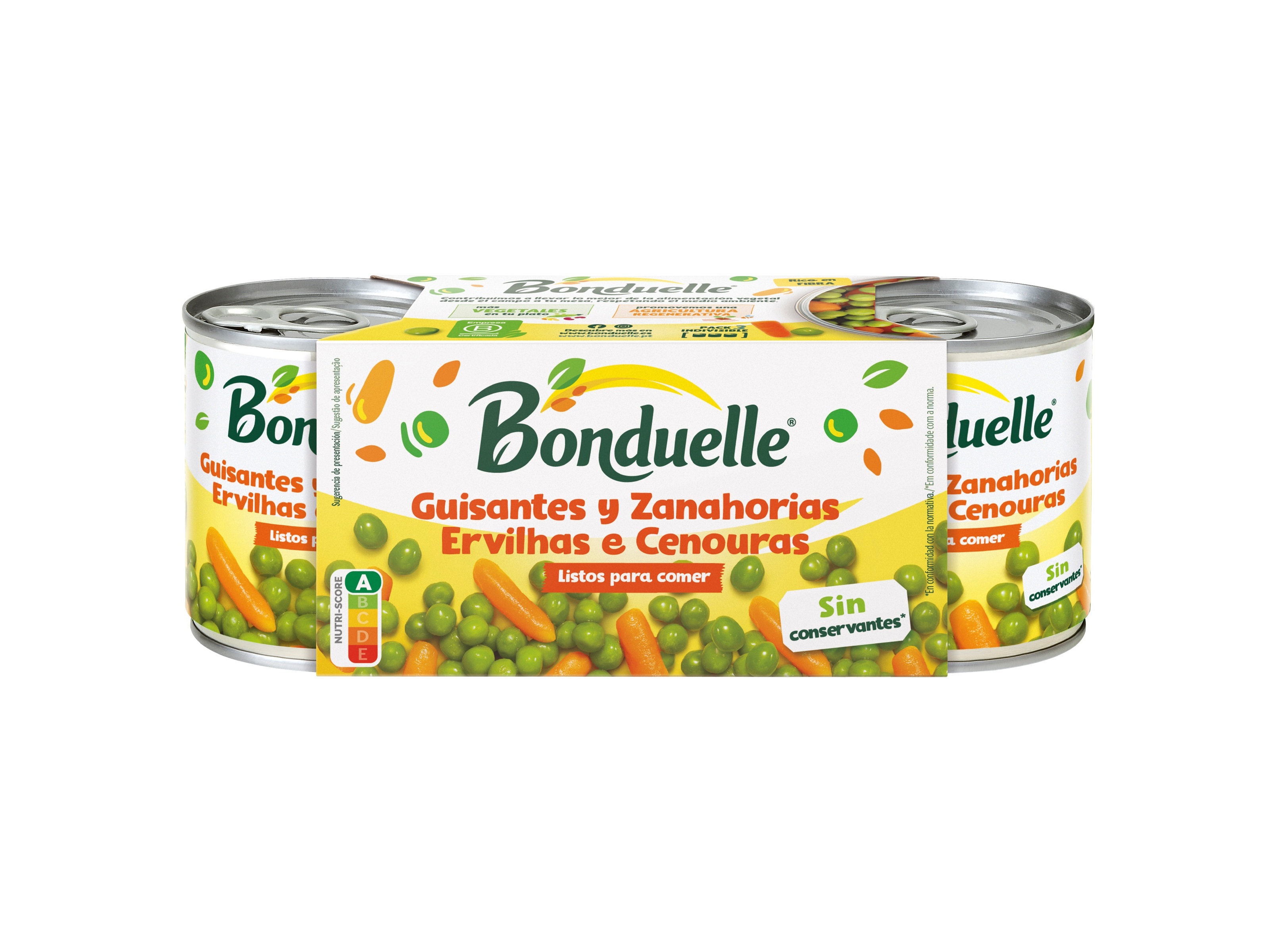 Ervilhas E Cenouras Bonduelle 3x200(130)g Bonduelle