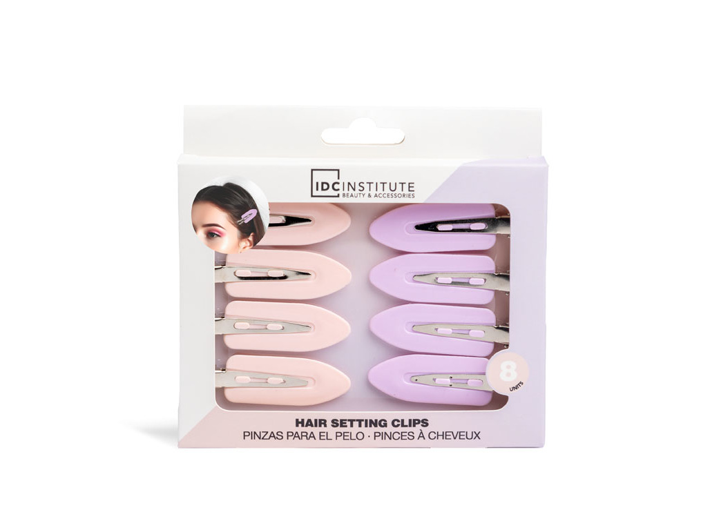 Hair clips idc institute rosa e lilás 8 un
