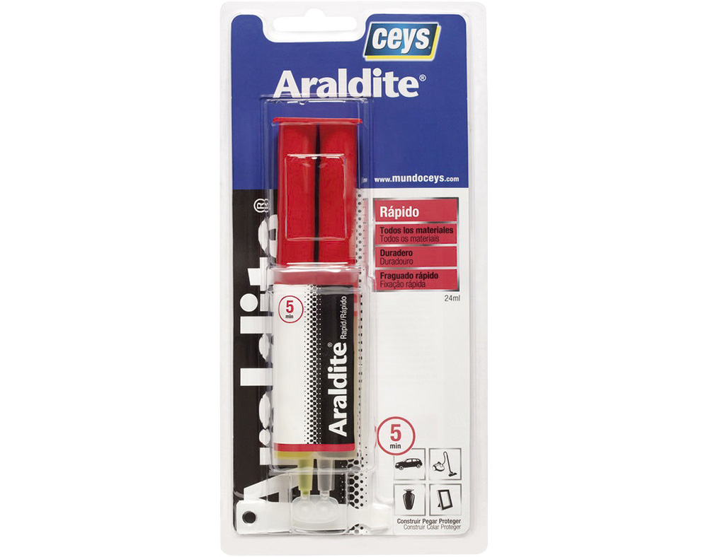 Cola Bi-Componente Ceys Araldite Rápida Seringa 24ml