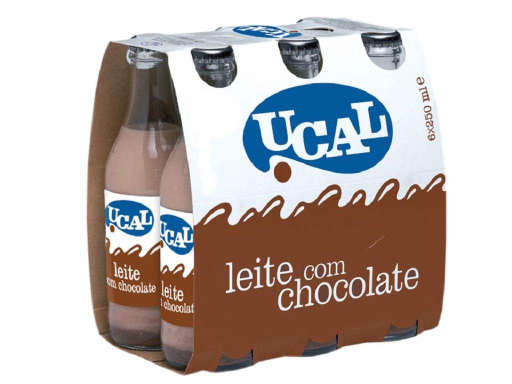 Leite ucal com chocolate garrafa 6x250ml