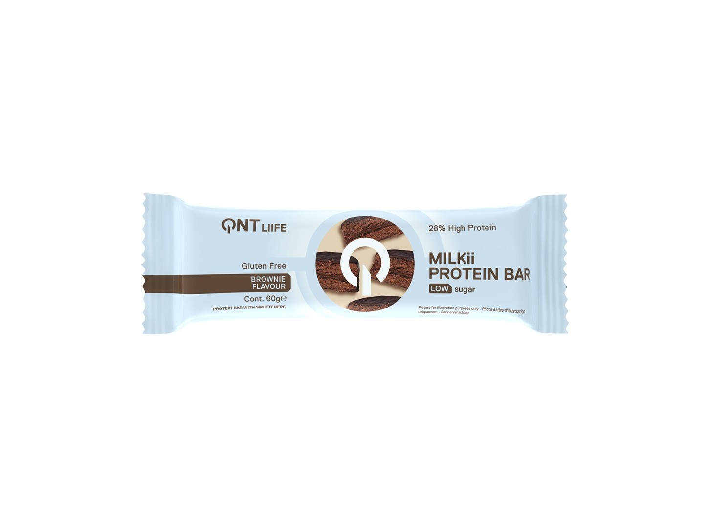 Barra Milkii Proteina Qnt Brownie 60gr Qnt