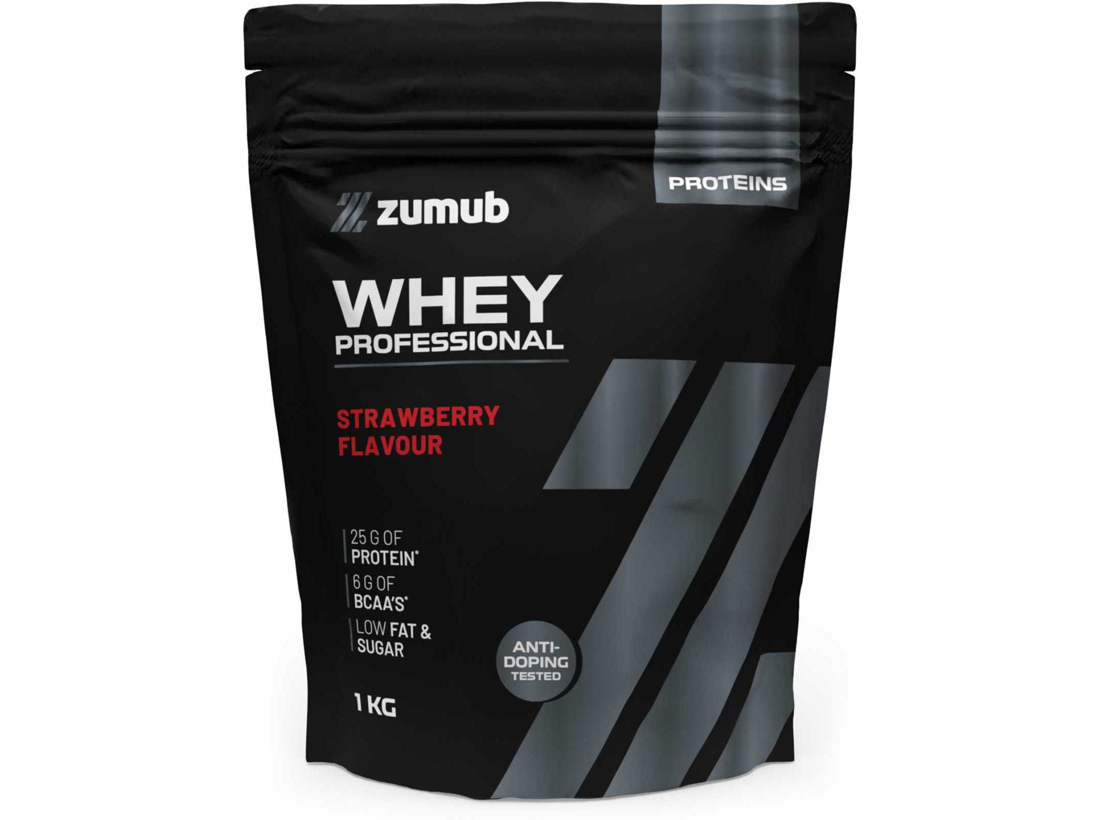 Proteina whey zumub morango 1kg