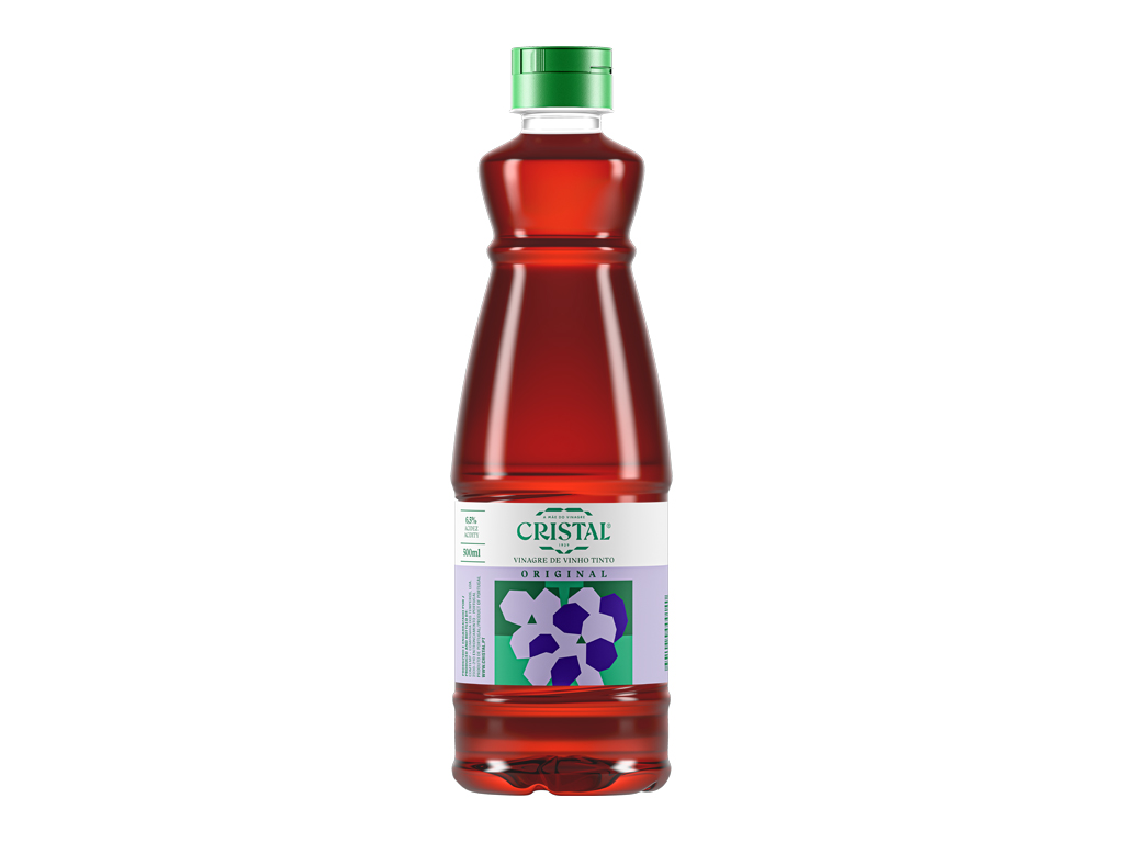 Vinagre Cristal Vinho Tinto Acidez 6.5% 500ml Cristal