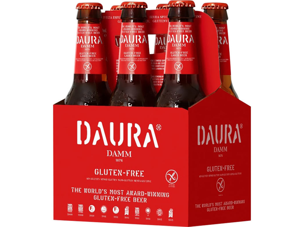 Cerveja daura damm sem glúten 6x0.33l