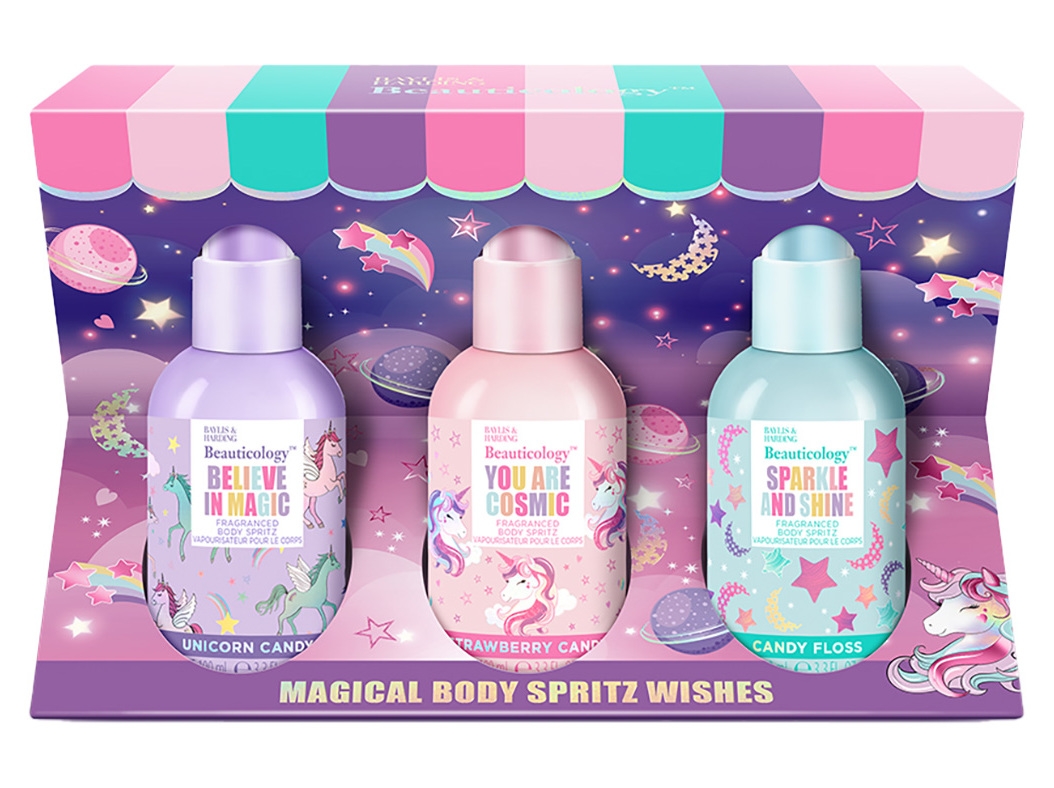 Conj Corpo Baylis & Harding Cosmic Unicorn Spritz 3x100ml