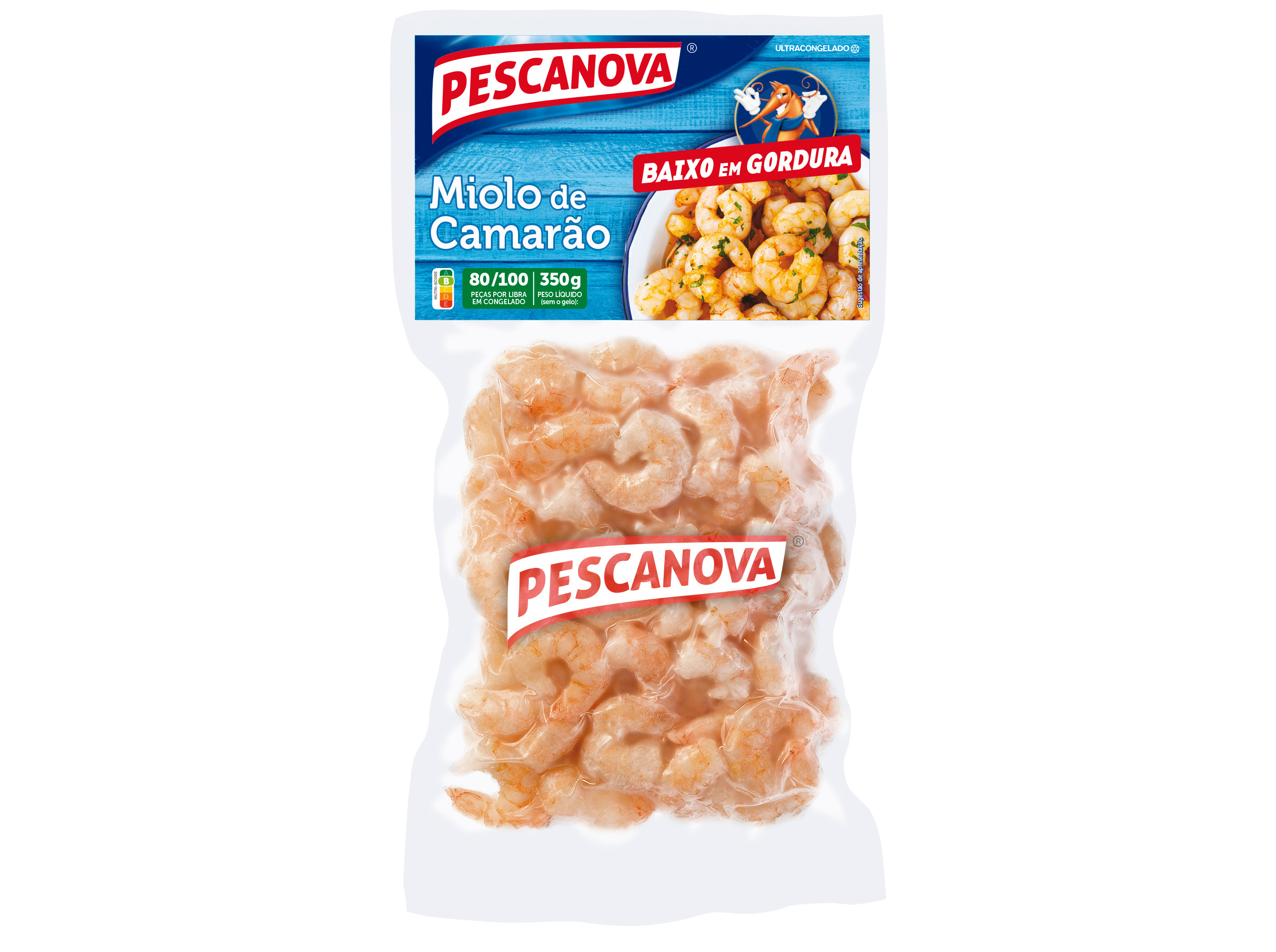 Miolo Pescanova De Camarão 80/100 350g Pescanova