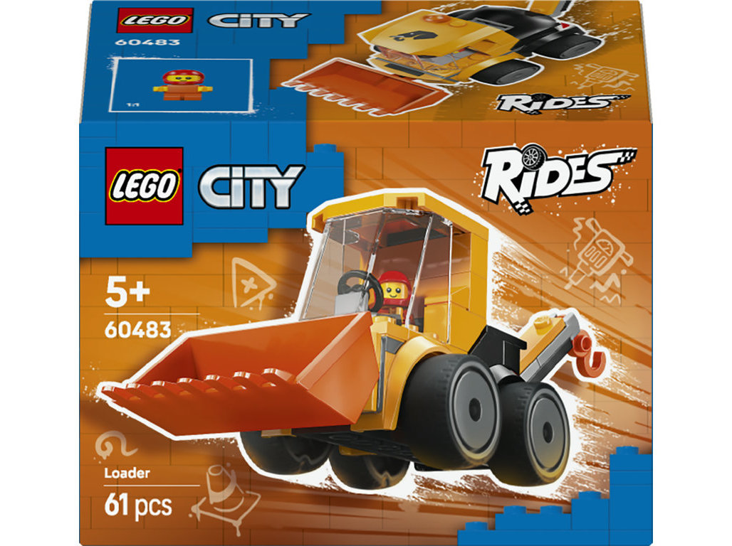 Veículos - carregadora lego city brick rides 60483
