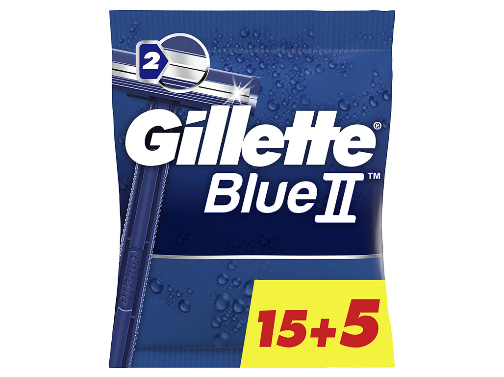 MÁQUINA DE BARBEAR DESCARTÁVEL BLUEII GILLETTE 20 UN