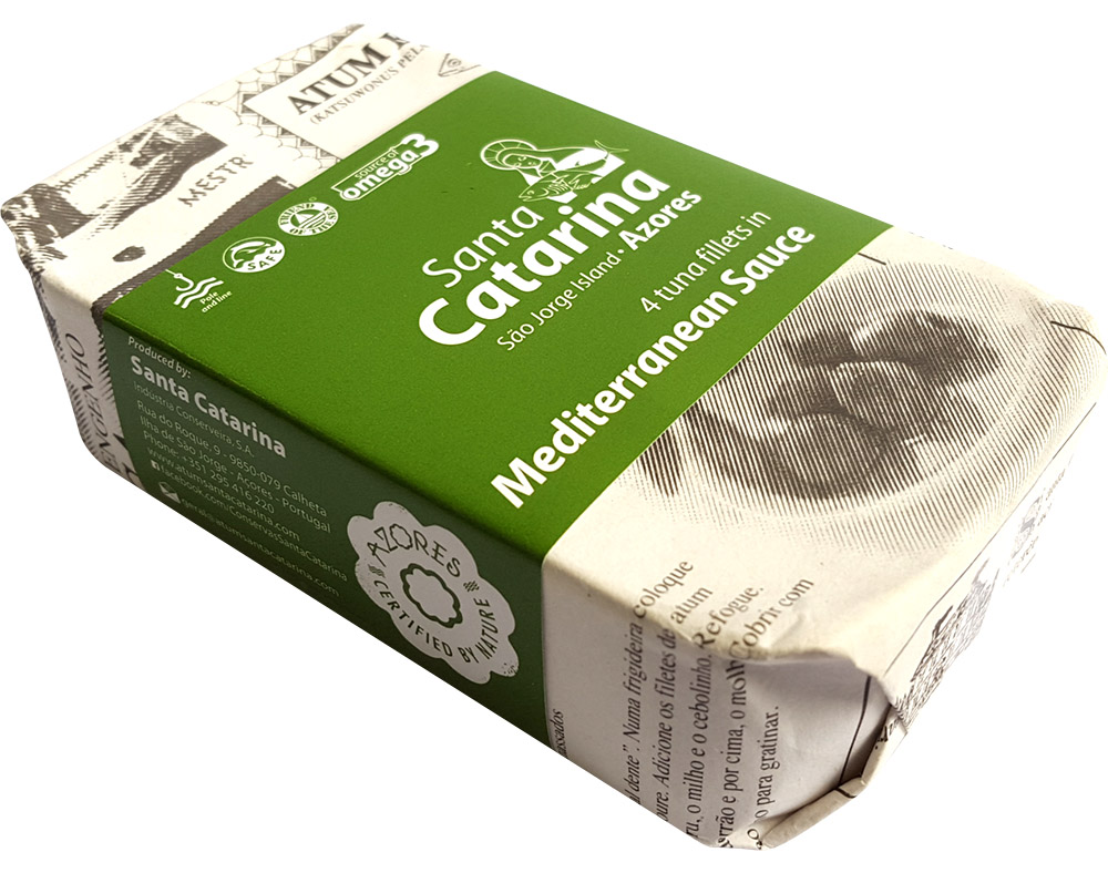 Filete atum santa catarina em azeite c/molho cru 120(84)g