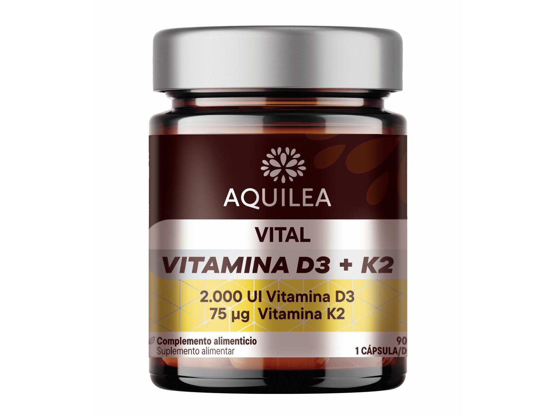 Suplemento aquilea vital d3+k2 90 caps