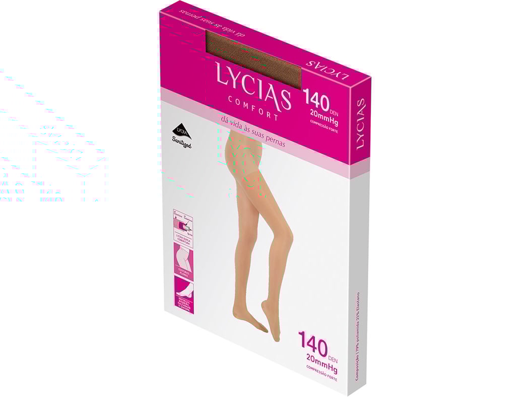 Collants Lycias Comfort 140 Nudo Tamanho 4