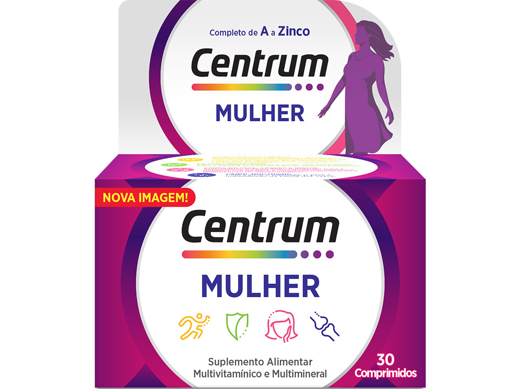 Suplemento Centrum Mulher 30 Comprimidos Centrum