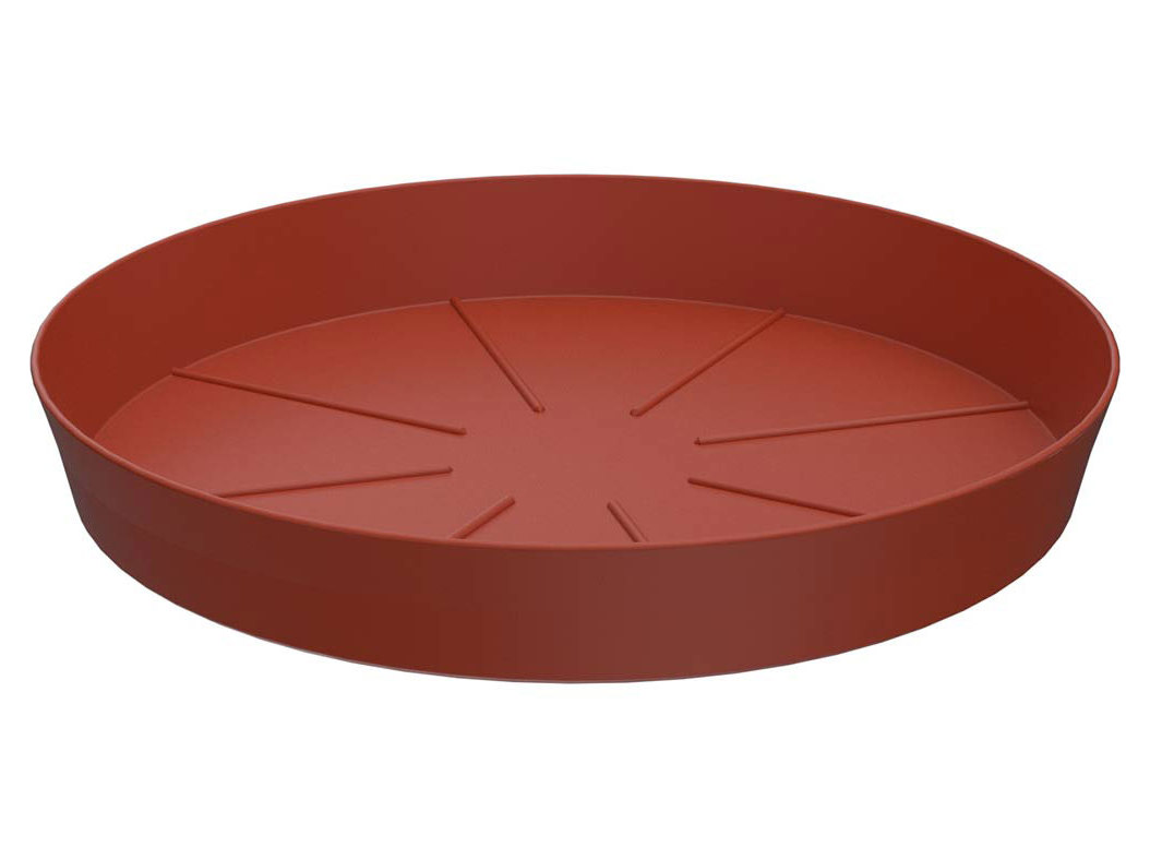 Prato para vaso gardenstar plastico marsala ø18cm