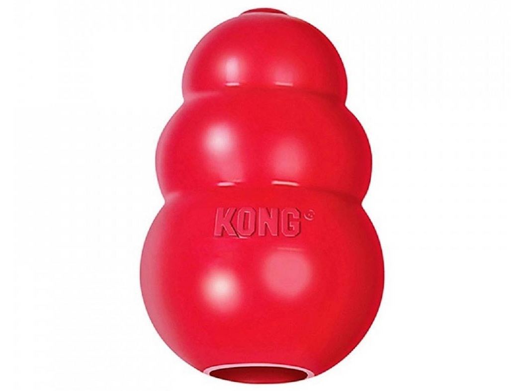 Brinquedo para cão kong original vermelho tamanho m