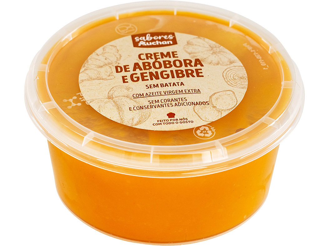 Creme De Abóbora E Gengibre Sabores Auchan Sem Batata 400 G Sabores Auchan