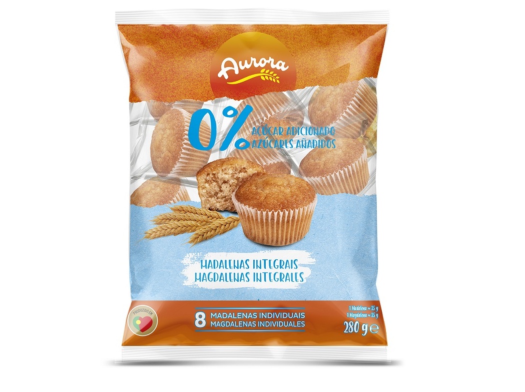 Madalenas integral aurora 0% açúcar 280g