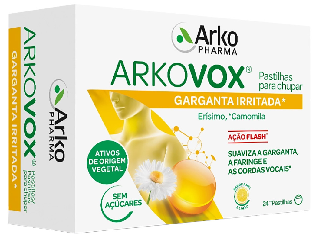 Pastilhas Arkovox Mel E Limão 24un Arkovox
