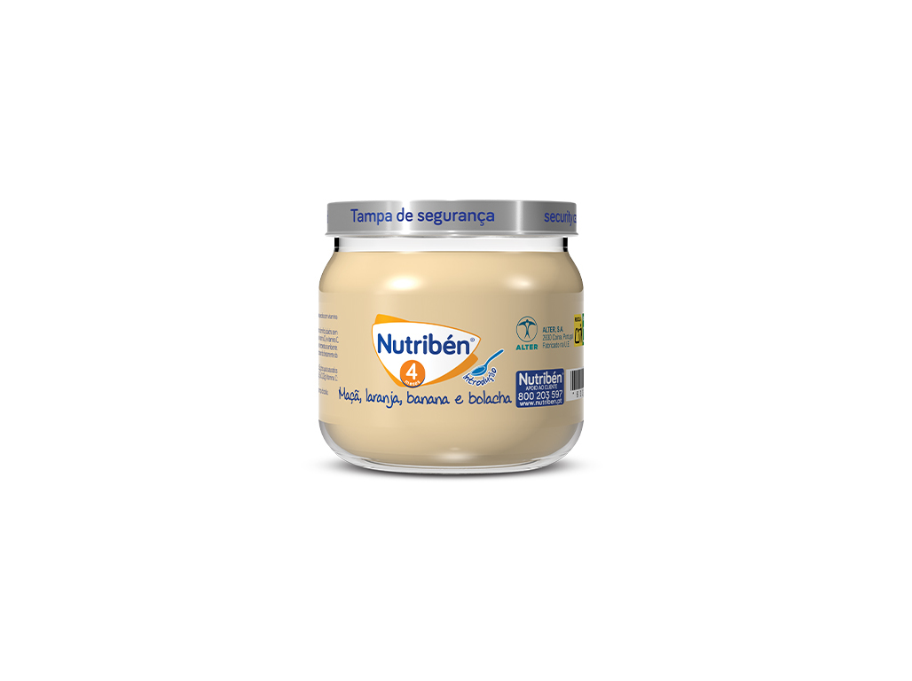 Boião Nutriben Laranja Banana E Bolachas 120g Nutriben