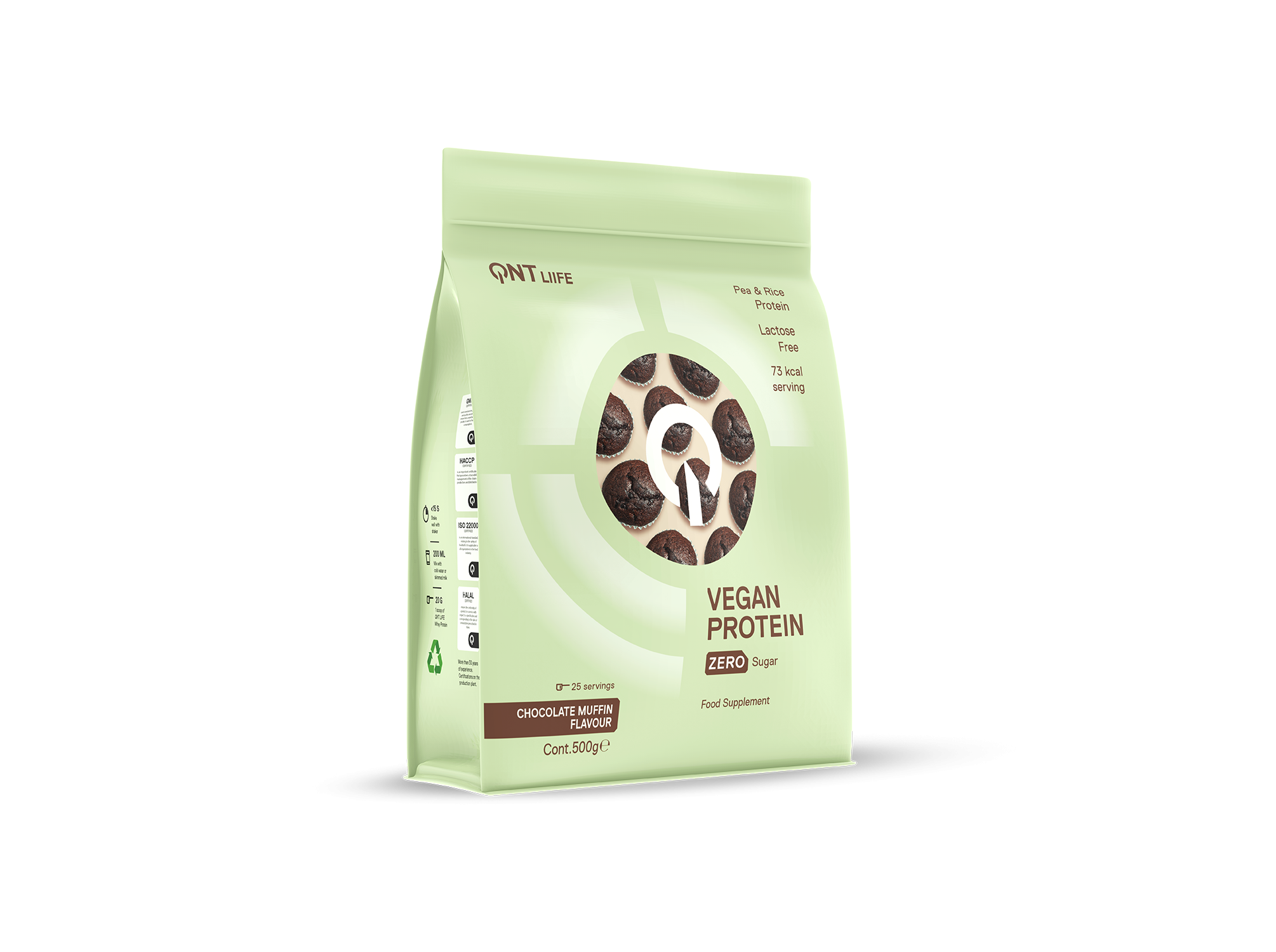 Proteina Vegan Qnt Muffin Chocolate 500gr Qnt