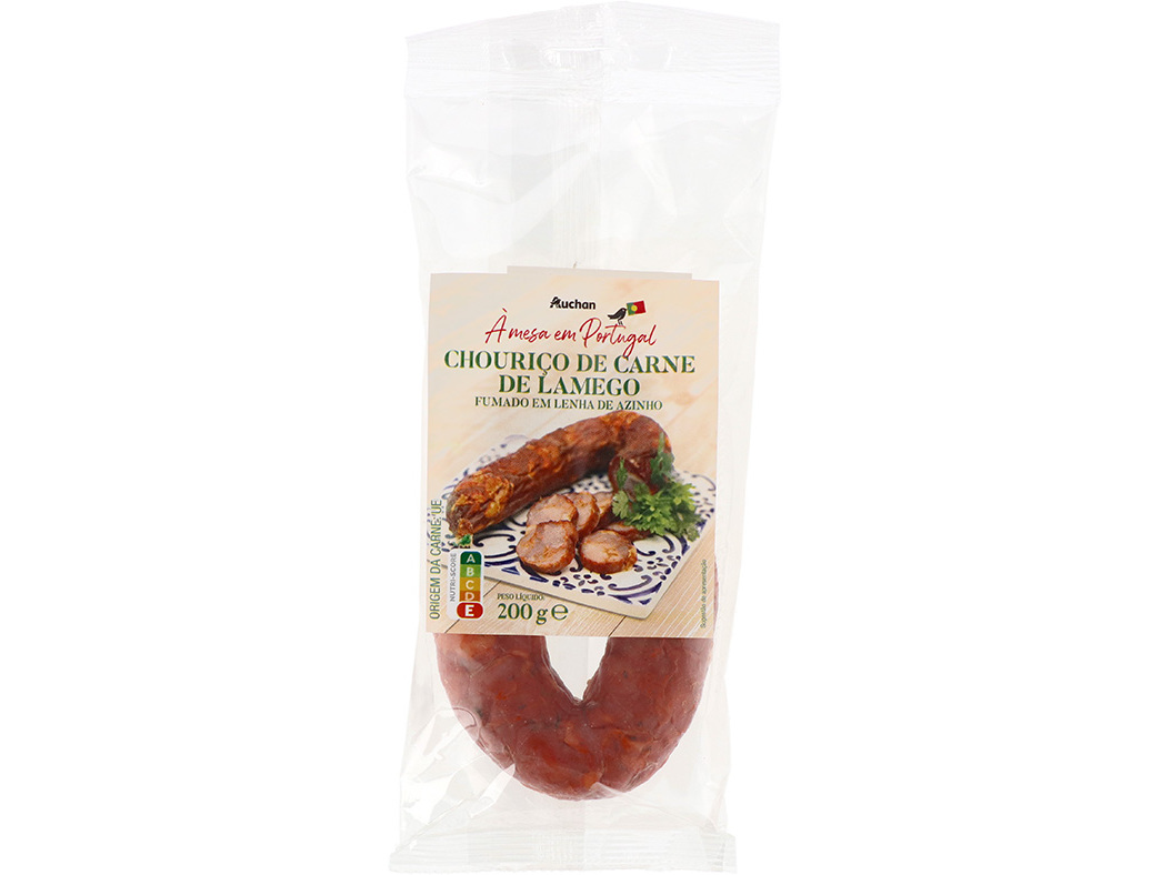 Chouriço De Carne Auchan À Mesa Em Portugal Lamego 200g Auchan