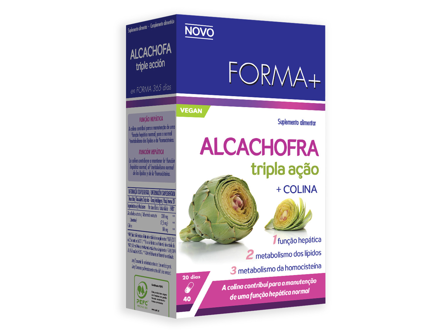 Suplemento Forma+ Alcachofra 40 Caps Forma+