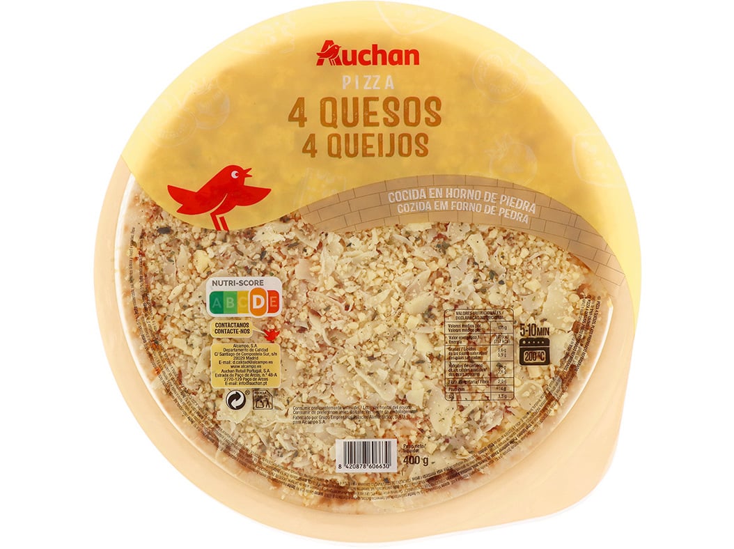Pizzas 4 Queijos Auchan 400 G Auchan