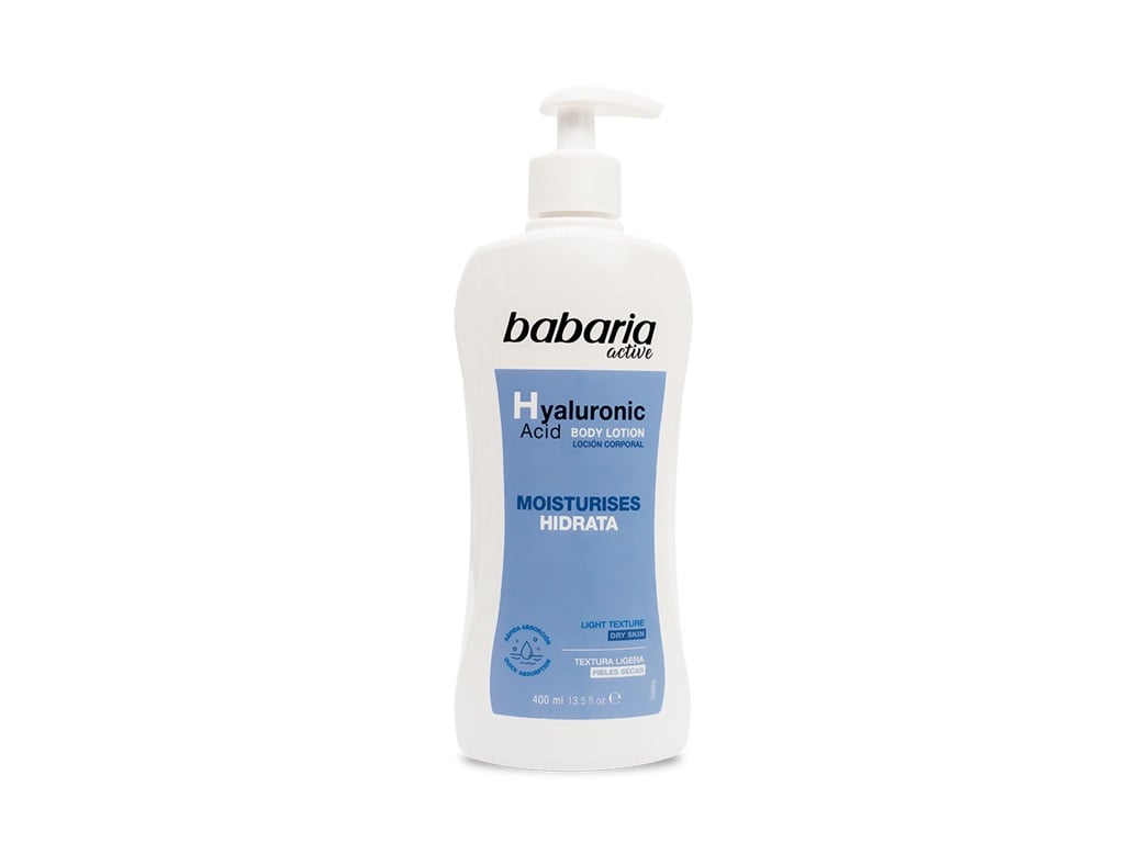 Leite corporal babaria ácido hialurónico 400ml