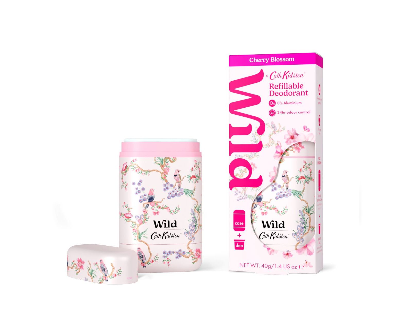Desodorizante wild floral branca flor cerej 40g