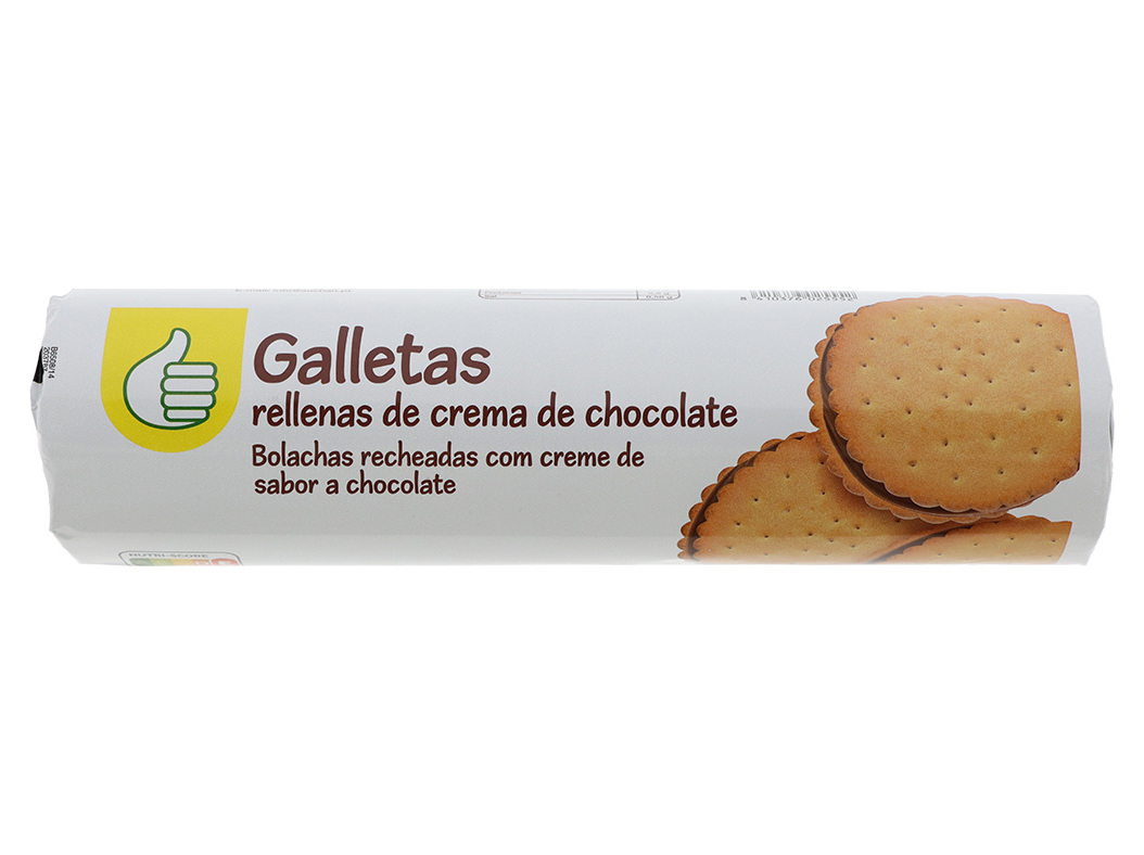 Bolacha Polegar Recheada C/ Chocolate 500g Polegar