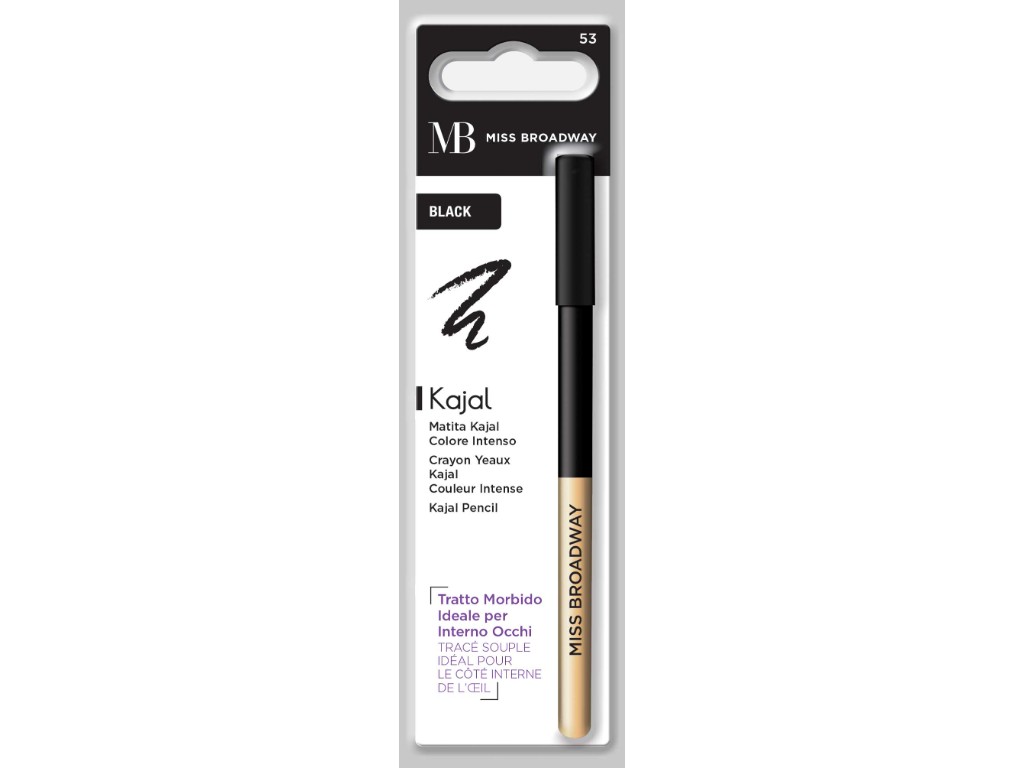 Lápis olhos mb milano kajal black un