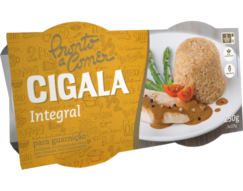 Arroz cigala pronto a comer integral 2x125g