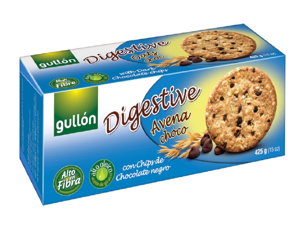 Bolacha gullon digestive aveia chocolate 425g