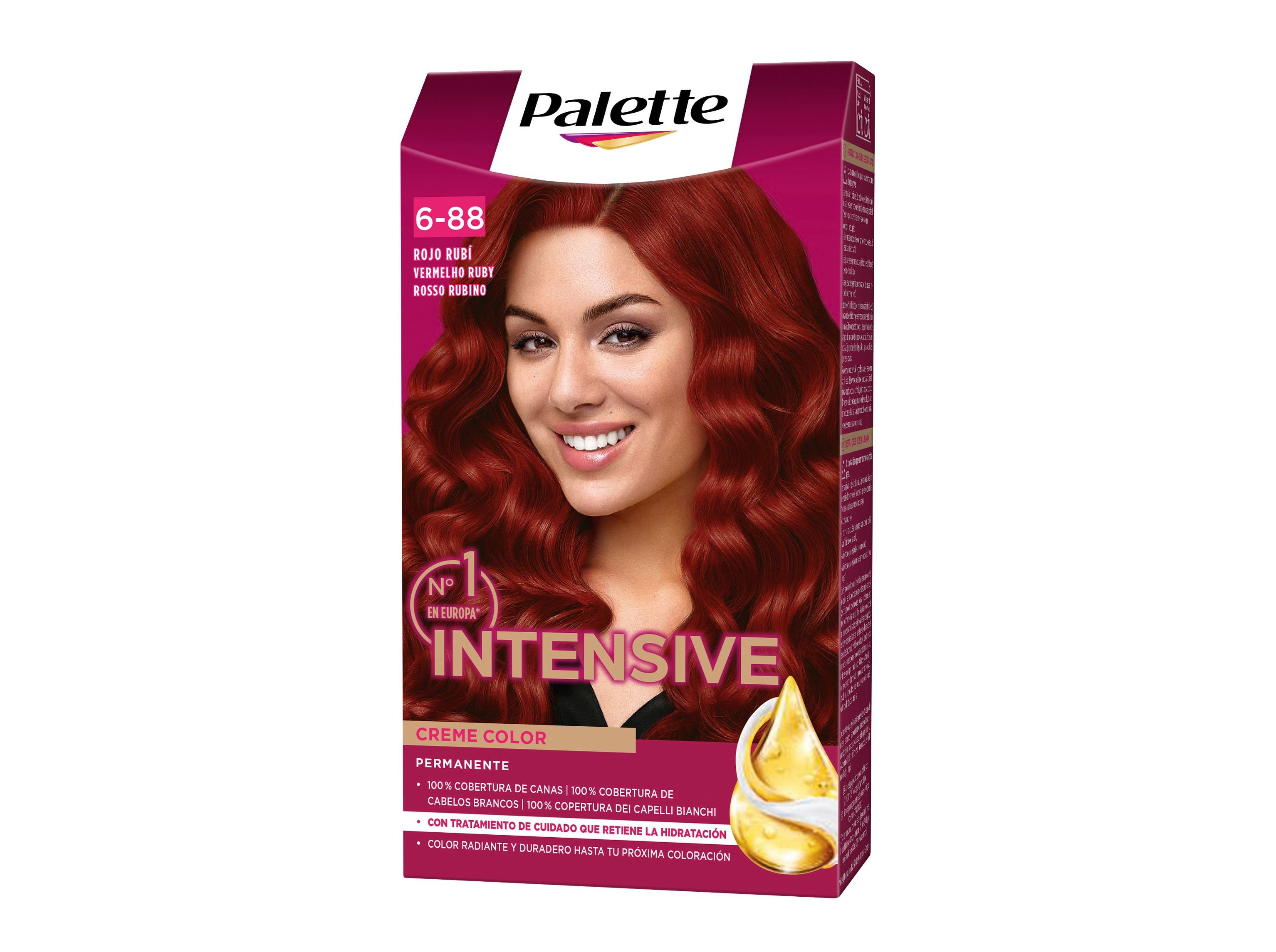 Coloração palette 6.88 vermelho rubi