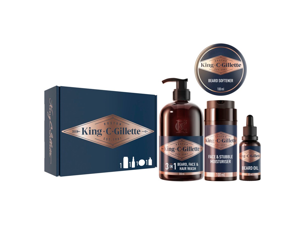 Conjunt Barbear King C Gel+oleo+balsamo+hidratante