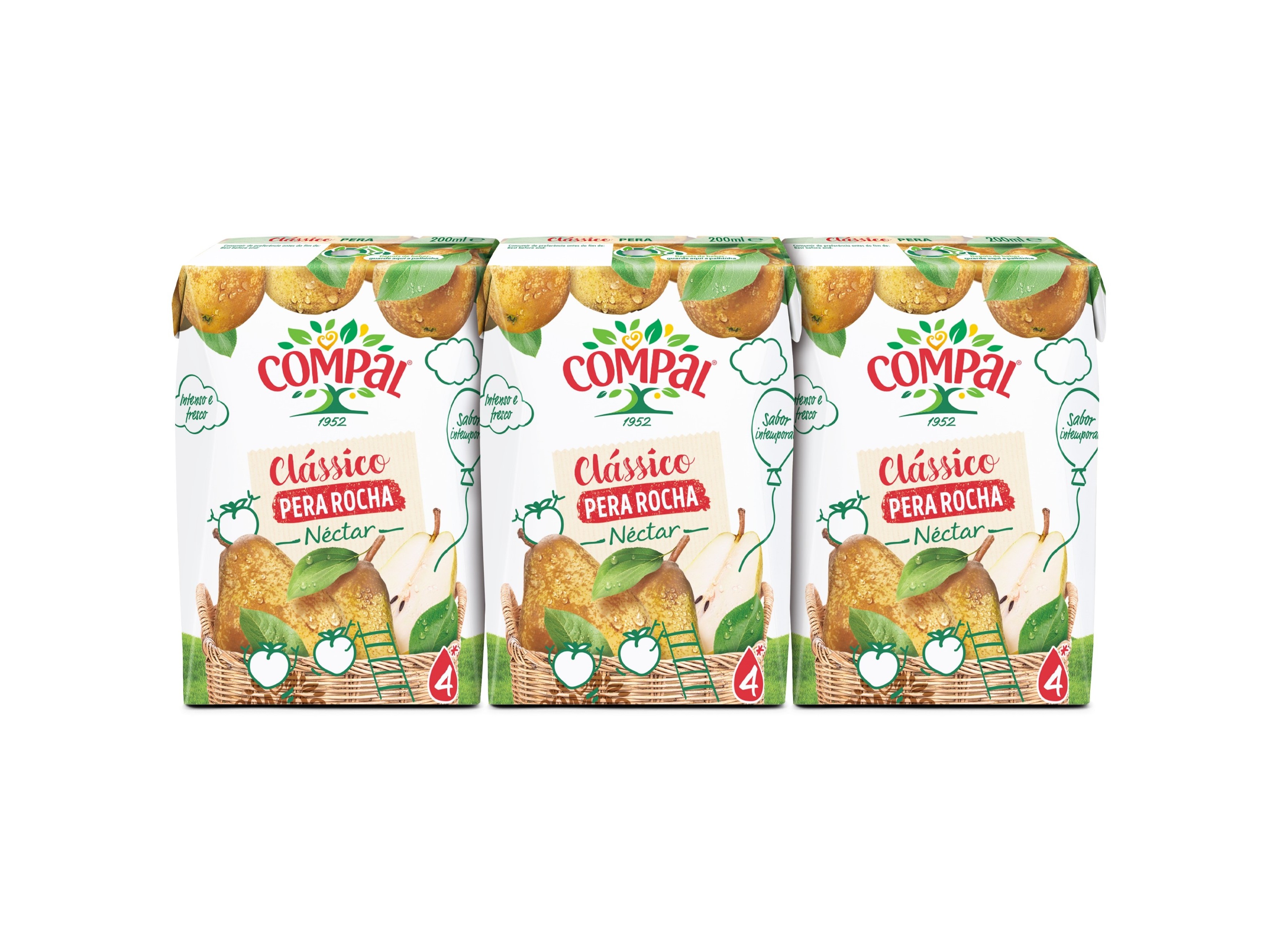 Néctar Compal Clássico Pera Rocha 3x0.20l Compal